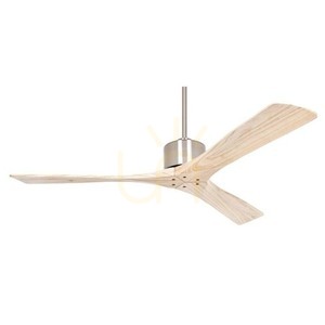 Pendellampa Zambelis Fan krom naturträ 132 cm small 0