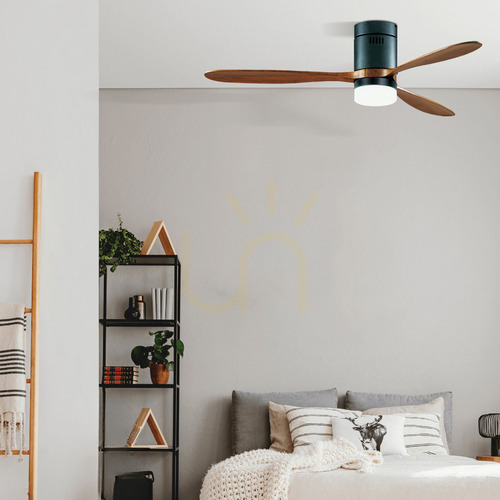 Kontrollera Plafond Zambelis svart matt med körsbärsträblad LED 15W 132 cm