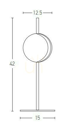 Kontrollera Bordslampa 8W Aluminium-metall-akryl Svart&amp;guld ZAMBELIS