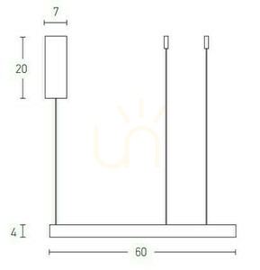 Pendellampa Zambelis LED dimbar borstat guld 3000K 60 cm small 1