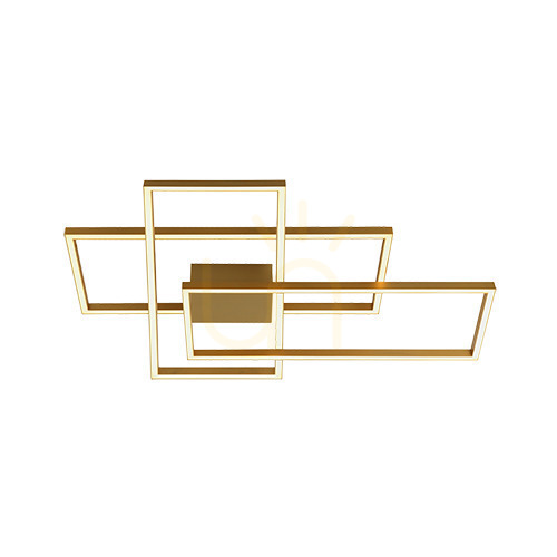 Kontrollera Plafond Zambelis Guld matt LED 55W 3000K Dimbar Aluminium Akryl