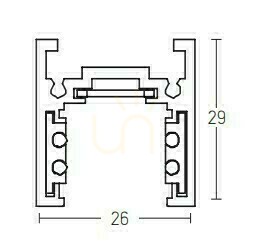 Magnetiskt innertak grunt 2M vitt ZAMBELIS small 1