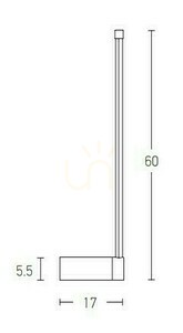Vägglampa LED 12W 3000K svart matt Zambelis small 2