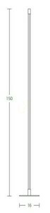 LED Golv 20W 3000k Ampaluminium Svart ZAMBELIS small 2