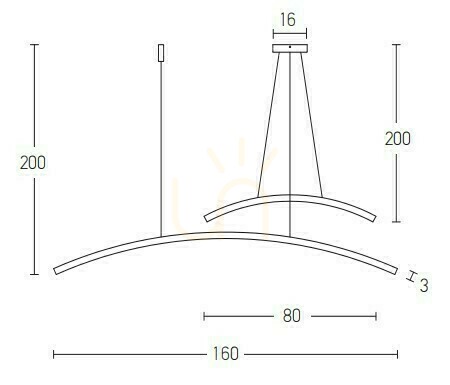 Kontrollera Zambelis 20129 LED-pendel 41 W 3000 K mattvit aluminium och akryl