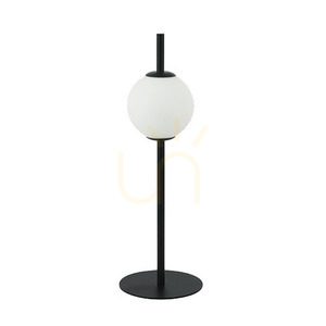 LED-bordslampa 6W 3000k Glas & metall Vit+svart ZAMBELIS small 1