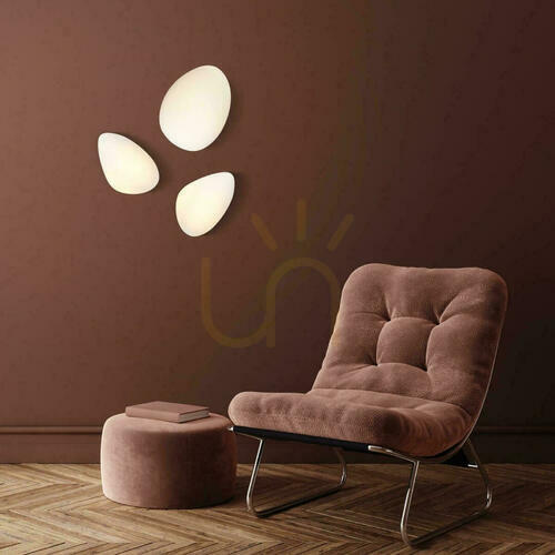 Kontrollera Vägglampa Zambelis LED 5W 3000K vit opalglas 25 cm
