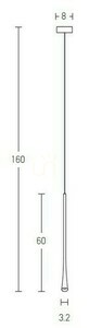 Pendellampa Zambelis LED 7W svart matt aluminium 3000K small 2