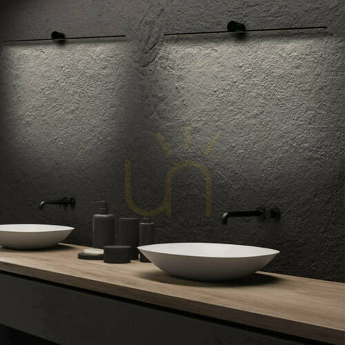 Kontrollera Zambelis LED-vägglampa 6W 3000K sandig svart aluminium IP44