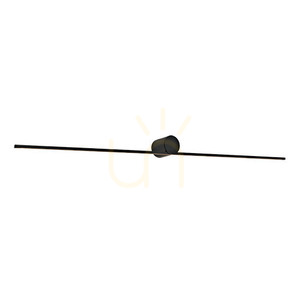 Zambelis LED-vägglampa svart aluminium 13 W 3000 K IP44 90 cm small 1