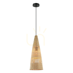 Pendellampa Zambelis bambu beige E27 23 cm small 3