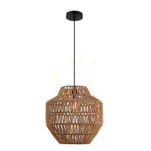Pendellampa Zambelis E27 Beige Papierrep 40 cm small 3