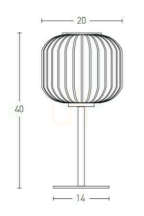 Kontrollera Bordslampa E27 MAX 40W Glasmaterial Vit &amp; Mässing ON OFF Switch ZAMBELIS