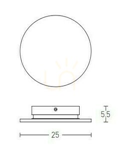 Vägglampa LED Zambelis vit gips 9,2W 3000K 25 cm small 2