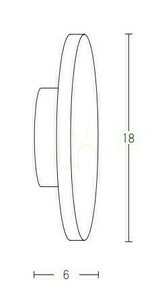 Vägglampa Zambelis LED 3000K 6W borstad mässing vit opal small 1