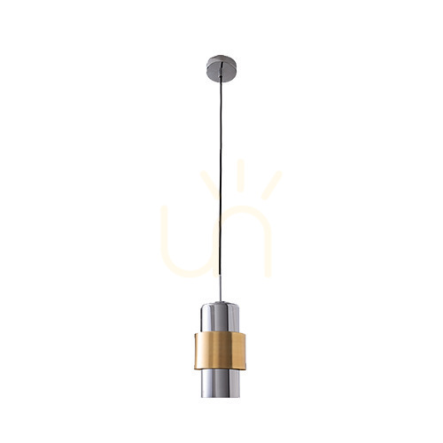 Kontrollera Pendellampa Zambelis guld matt kromglas E27 40W 13 cm