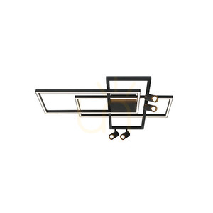 Plafond Zambelis LED svart aluminium 32W+4x5W 3000K dimbar 1 Plafond Zambelis LED svart aluminium 32W+4x5W 3000K dimbar small 1