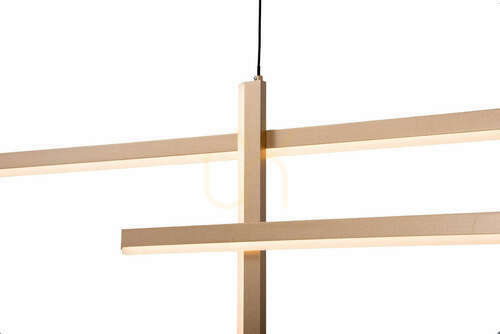 Kontrollera Pendellampa Zambelis LED 41W 3000K matt guld vit opal