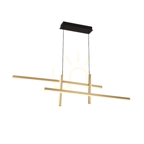 Kontrollera Pendellampa Zambelis LED 41W 3000K matt guld vit opal
