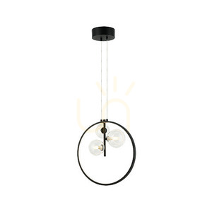 Pendellampa Zambelis svart metall glas 3xG9 20W 3000K dimbar small 1