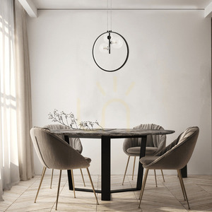 Pendellampa Zambelis svart metall glas 3xG9 20W 3000K dimbar small 0