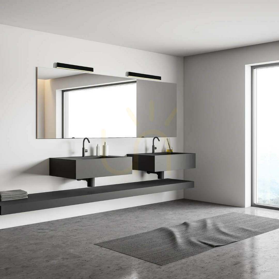 Kontrollera Vägglampa Zambelis LED 15W 3000K Svart Matt IP44 Aluminium Vägglampa Zambelis LED 15W 3000K Svart Matt IP44 Aluminium