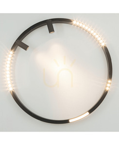 Magnetisk LED-skenmodul Zambelis 22093 8W 3000K sandig svart DALI 48V båge 600 mm small 5