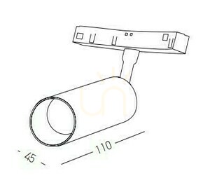Magnetisk spot 8W 3000k svart dimbar ZAMBELIS 1 Magnetisk spot 8W 3000k svart dimbar ZAMBELIS small 1