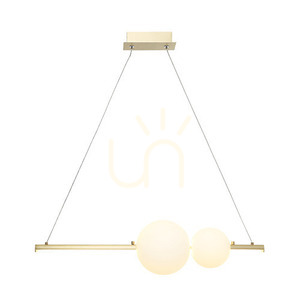 Pendellampa Zambelis LED 11W 3000K guld matt opalglas small 1