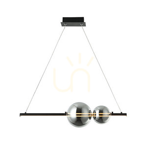 Pendellampa Zambelis svart matt rökglas LED 11W 3000K small 1
