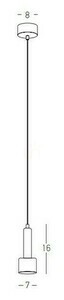 Pendellampa LED 7W Sandig svart Zambelis small 2