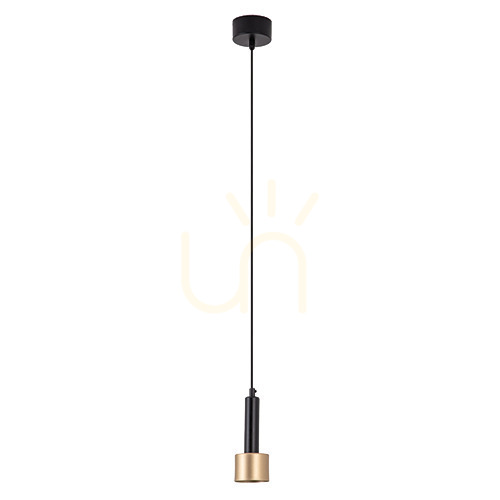 Kontrollera Pendellampa LED 7W Sandig svart-guld Zambelis