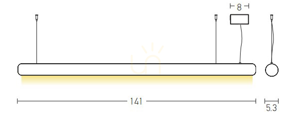 Förhandsvisning Pendellampa LED 45W brons Zambelis 3000K Pendellampa LED 45W brons Zambelis 3000K