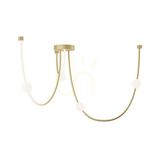 Plafond Zambelis LED 42W 3000K guld matt aluminium small 1