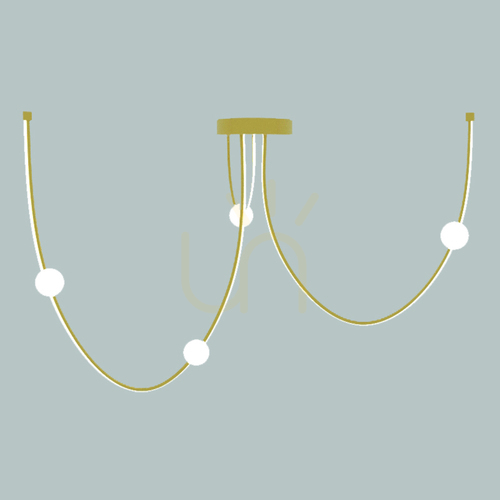 Kontrollera Plafond Zambelis LED 42W 3000K guld matt aluminium
