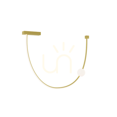 Kontrollera Zambelis LED-plafond guld matt 18W 3000K aluminium