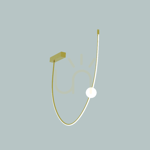 Kontrollera Zambelis LED-plafond guld matt 18W 3000K aluminium