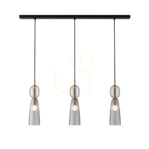 Line Light 3xe14 MAX 40W glas antik mässing ZAMBELIS small 1