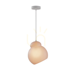 Hänglampa Zambelis Vit Metall Opal 22 cm E27 40W small 1