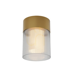 Plafond Zambelis LED 9W 3000K guld matt metall och glas small 1