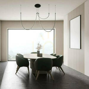 Pendel Zambelis 23051 LED 46W 3000K svart matt 160 cm small 0