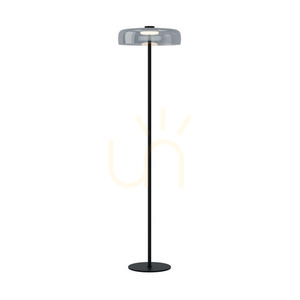 Golv LED-lampa 15W 3000k Metallglas Svart ZAMBELIS 1 Golv LED-lampa 15W 3000k Metallglas Svart ZAMBELIS small 1