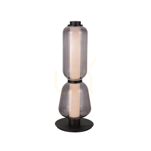 Kontrollera Zambelis 23061 LED-bordslampa 7 W 3000 K svart med rökfärgat glas