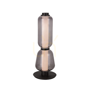 Zambelis 23061 LED-bordslampa 7 W 3000 K svart med rökfärgat glas small 0