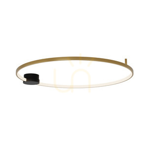 Plafond Zambelis LED 32W 3000K svart matt-guld Ø80 cm small 1