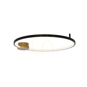 Plafond Zambelis LED 24W 3000K guld-svart ring 60 cm small 1