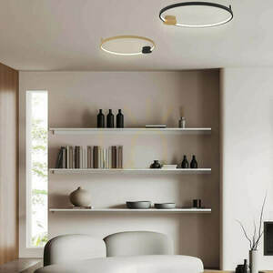 Plafond Zambelis LED 24W 3000K guld-svart ring 60 cm small 0