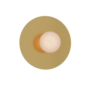 Vägglampa Zambelis G9 7W guld matt metall opalglas 21 cm small 1