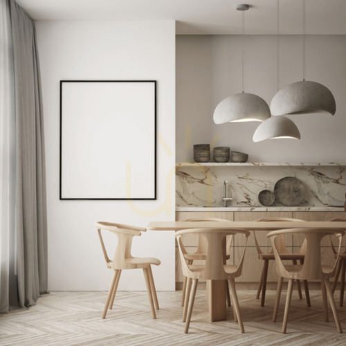 Kontrollera Zambelis 23162 pendellampa i naturfärgad glasfiber E27, 60 × 49 × 38 cm
