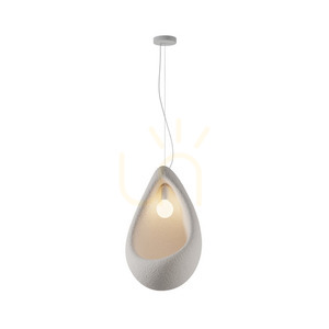 Pendant Light Zambelis Beige 40 cm Glasfiber E27 Max 15W small 1